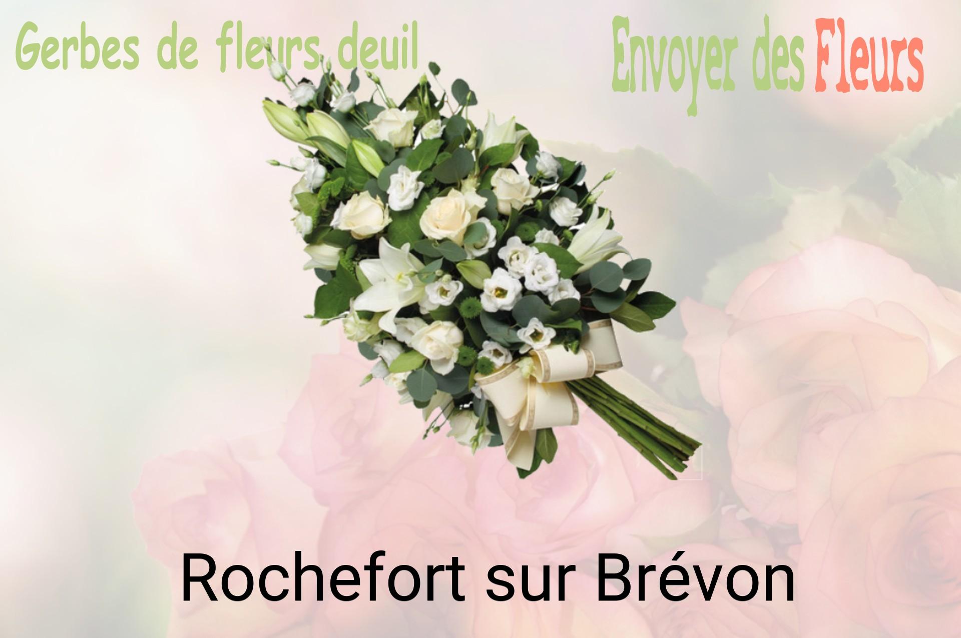 Gerbe de fleurs de deuil livrée à Rochefort-sur-Brévon